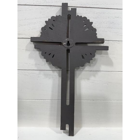 Rustic Wall Cross Farmhouse Christian Faith Decor Distressed Brown 12 in - Picture 6 of 6